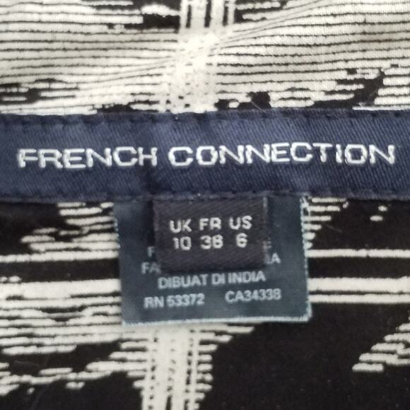 French Connection Womens Size 6 Abstract Print Pockets Stretch Cocktail Dress - Picture 5 of 6